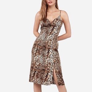 Express Leopard Slip Dress